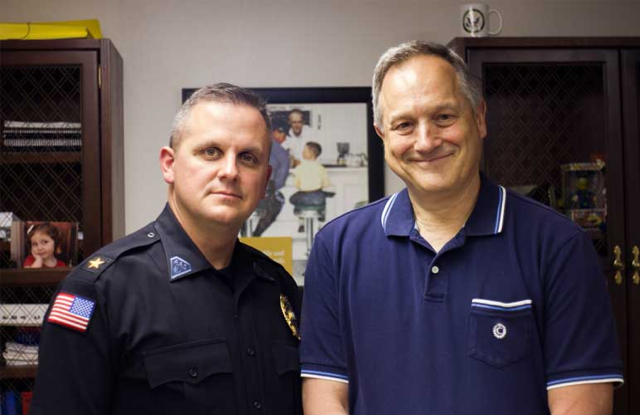 Rutherford, NJ Police Chief John Russo with Safely Back Home founder Paul Jetter.