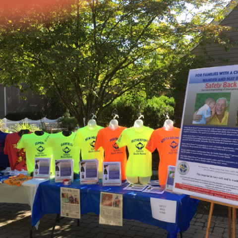 Safely Back Home display at the Bergen County Disability Awareness Day, Bergen County Zoo, September 25, 2016