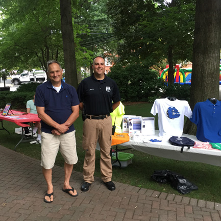 Rutherford National Night out with Officer Chris Beatini