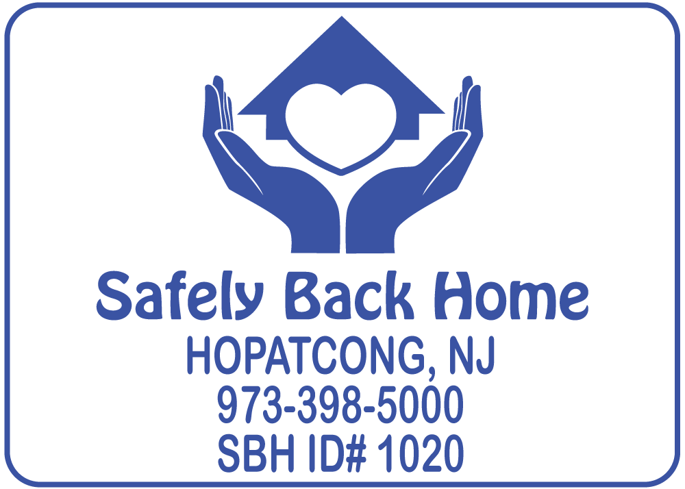 Safely Back Home ID Decal Badge