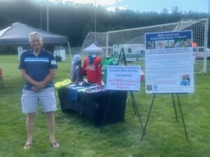 Safely Back Home Paul Jetter at Hopatcong National Night Out, Safely Back Home Exhibit, August 1, 2023.